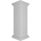 Ekena Millwork 12"W x 40"H Plain Newel Post with Panel, Flat Capital & Base Trim (Installation kit included) NWL12X40PLF0B0 - alternate 7